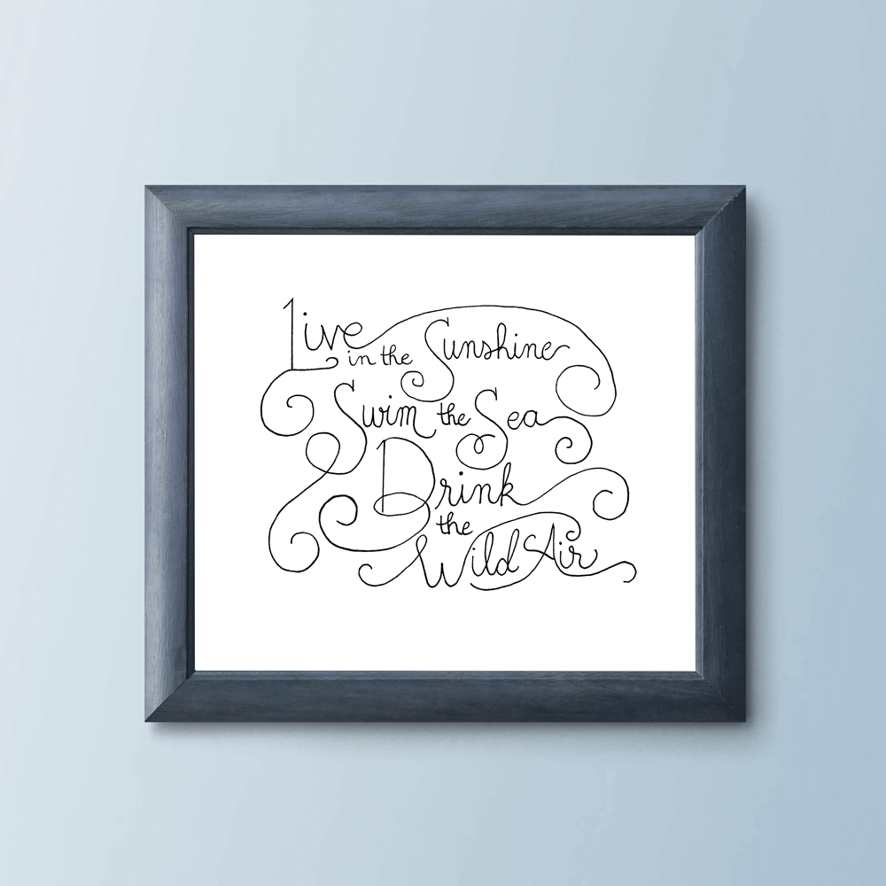 Emerson quotation art print